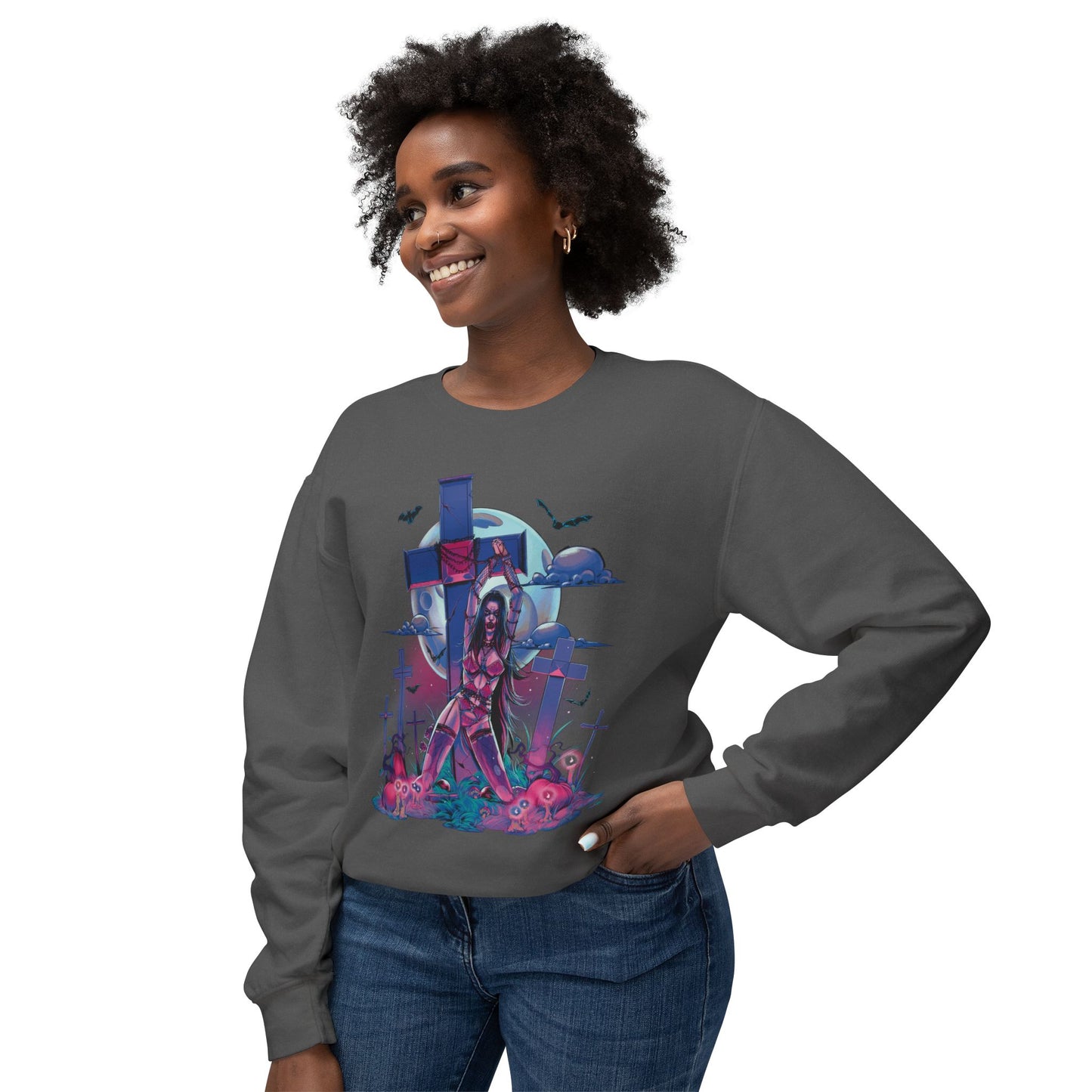 Nocturnal Nymphs Vampire Comfort Color Sweatshirt
