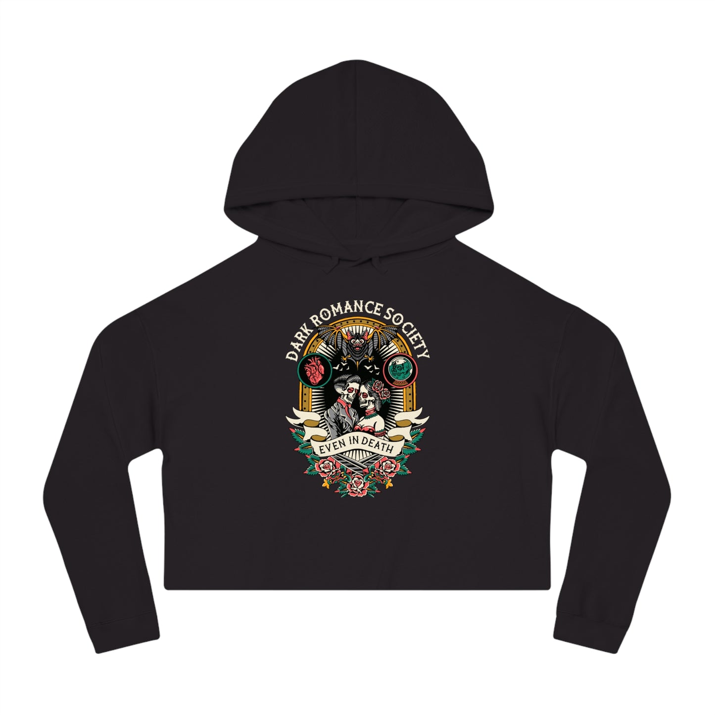 Dark Romance Society Cropped Hooded Sweatshirt