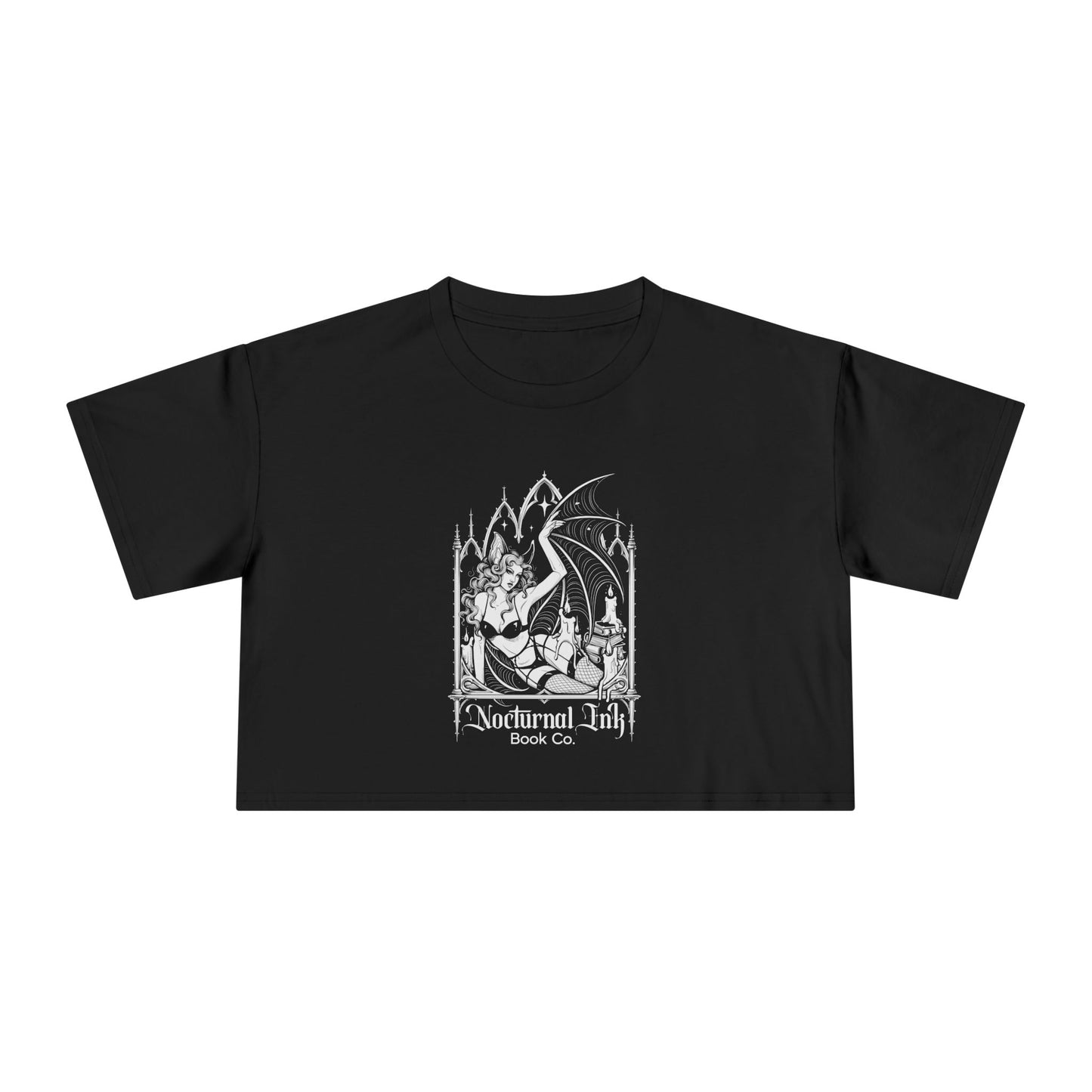 Nocturnal Bat Women's Crop Tee