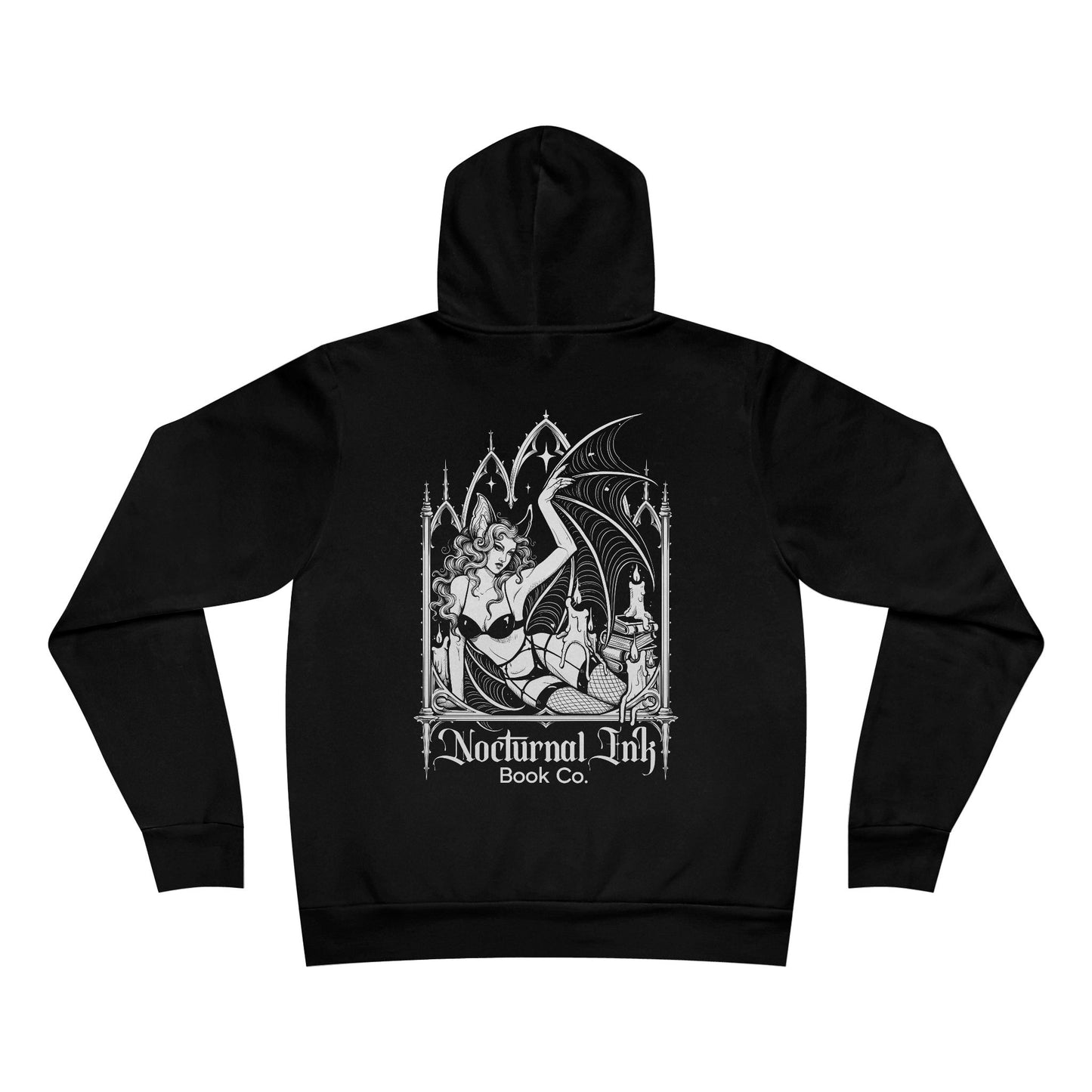 Nocturnal Bat Fleece Pullover Hoodie