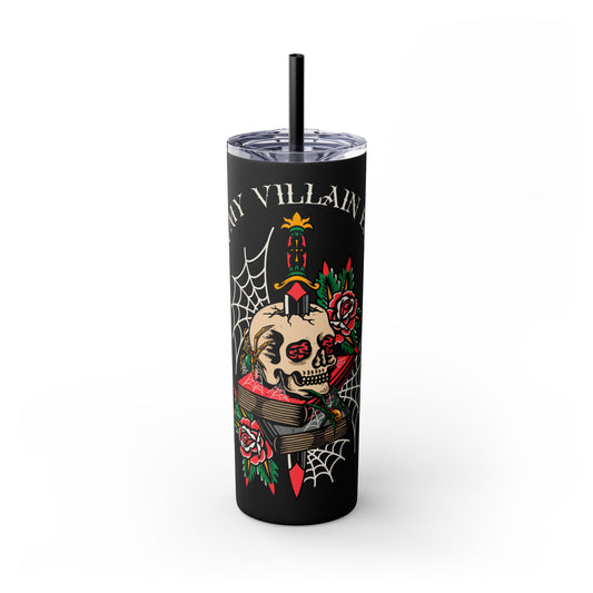 Villain Era Skinny Tumbler with Straw, 20oz