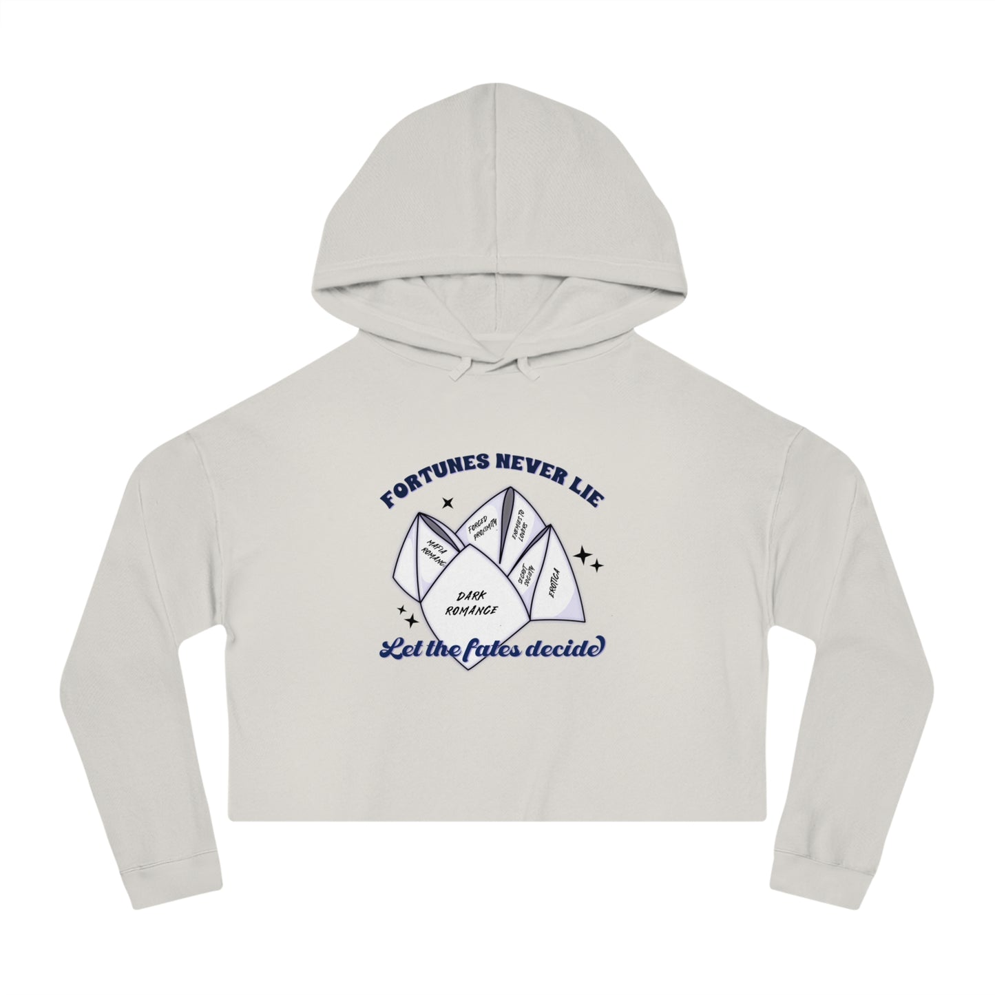 Fortune Teller Cropped Hooded Sweatshirt