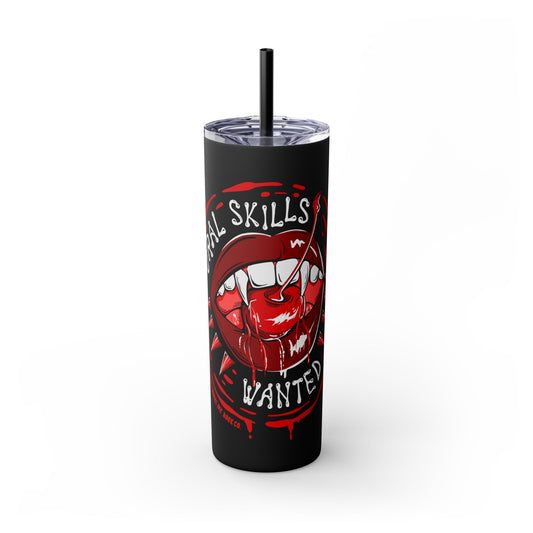 Skinny Tumbler with Straw, 20oz